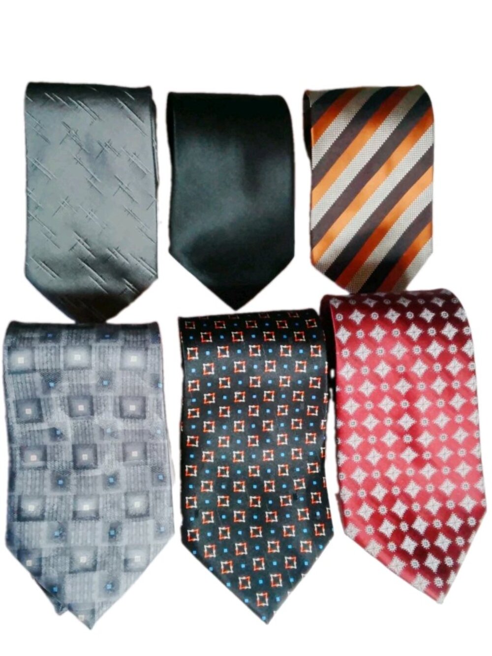 6 Vtg PIERRE CARDIN Silk Ties Complete Retro/Modern/Event & Office Wardrobe